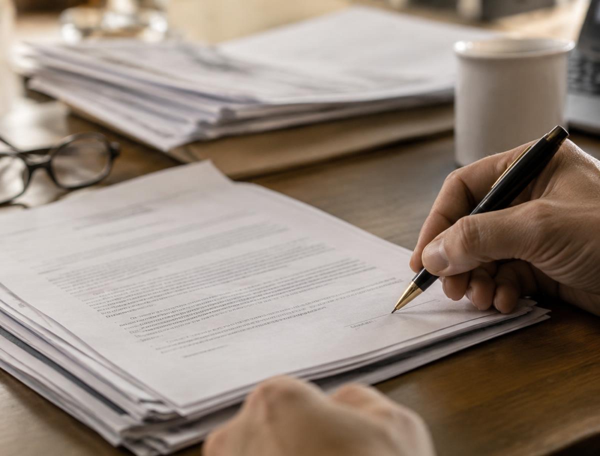 Contracten en facturen op tafel tijdens een analyse van externe inhuur